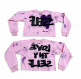 Self Love / Love Thy Self crop crewneck (same day shipping )