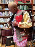 SELF LOVE LETTERMAN (Rust Brown/ Pink Pastel)
