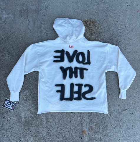 Self Love crop hoodie
