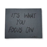 Wall decor 8x10in canvas blk/ blk