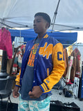 LA CITY STREETS (Blue/Yellow) BOMBER JACKET