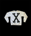 X sweater white/ black